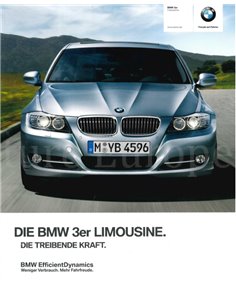 2011 BMW 3 SERIE SEDAN BROCHURE DUITS