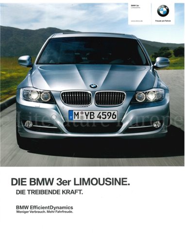 2011 BMW 3 SERIES SALOON BROCHURE PORTUGUESE