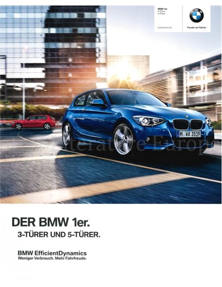 2012 BMW 1 SERIES BROCHURE GERMAN