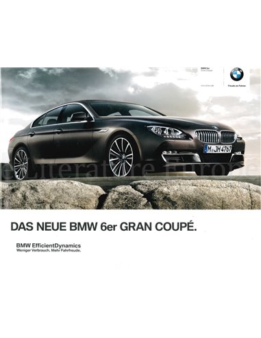 2011 BMW 6 SERIES GRAN COUPÉ BROCHURE GERMAN