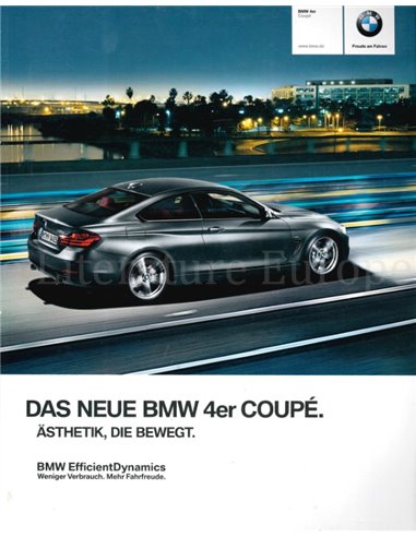 2013 BMW 4 SERIES COUPE BROCHURE GERMAN