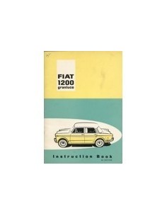 1960 FIAT 1200 GRANLUCE INSTRUCTIEBOEKJE ENGELS