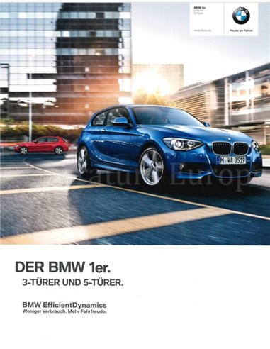 2013 BMW 1 SERIE BROCHURE DUITS