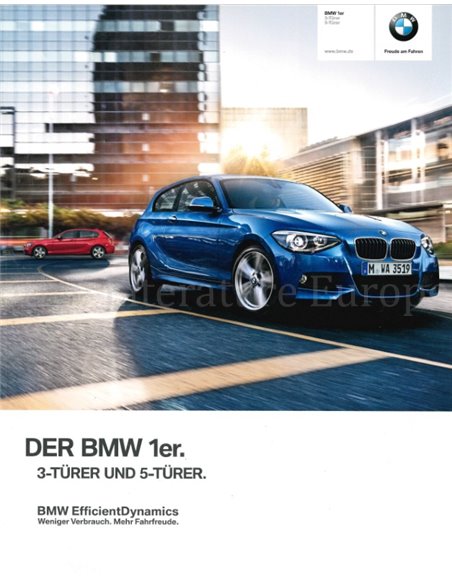 2013 BMW 1 SERIE BROCHURE DUITS