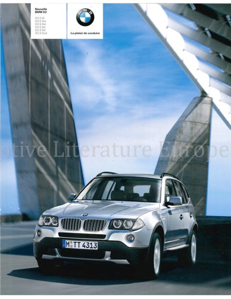 2006 BMW X3 BROCHURE FRENCH