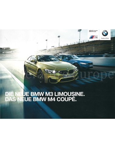 2014 BMW M4 COUPÉ M3 SALOON BROCHURE GERMAN