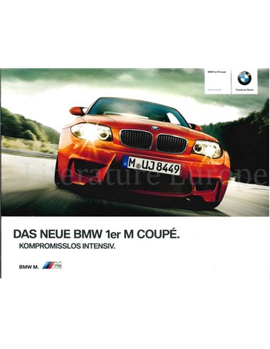 2010 BMW 1 SERIE M COUPÉ BROCHURE DUITS