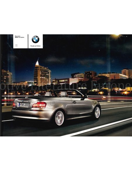 2007 BMW 1ER CABRIO PROSPEKT DEUTSCH