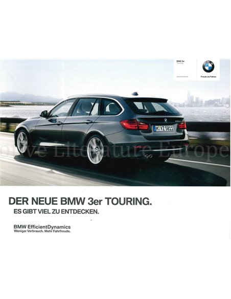 2012 BMW 3 SERIE TOURING BROCHURE DUITS
