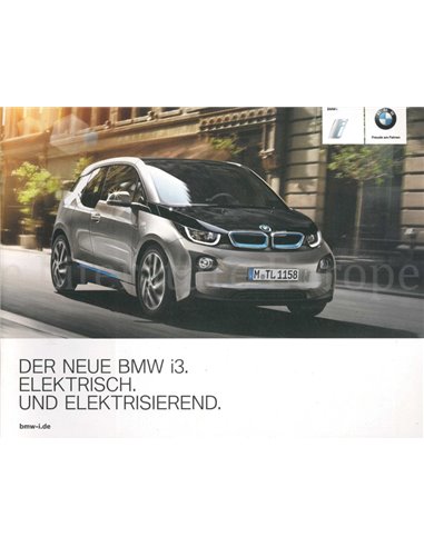 2013 BMW I3 PROSPEKT ENGLISCH