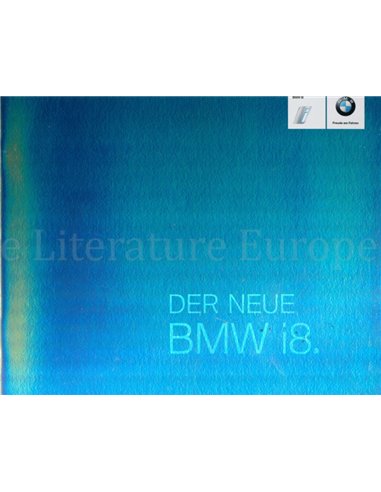 2013 BMW I8 BROCHURE GERMAN