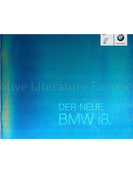 2013 BMW I8 BROCHURE GERMAN