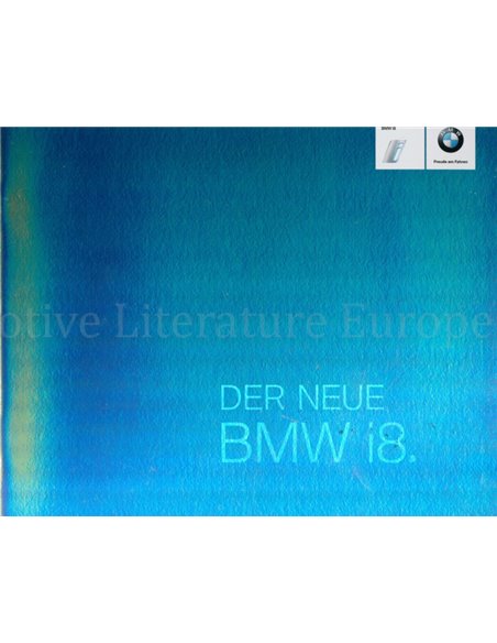 2013 BMW I8 PROSPEKT ENGLISCH