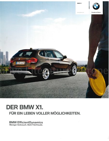 2011 BMW X1 BROCHURE DUITS