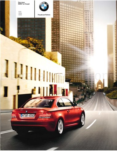 2007 BMW 1 SERIES COUPÉ BROCHURE GERMAN