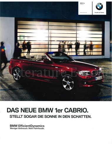 2011 BMW 1 SERIE CABRIOLET BROCHURE DUITS