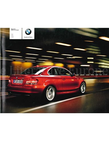 2008 BMW 1 SERIES COUPÉ BROCHURE GERMAN