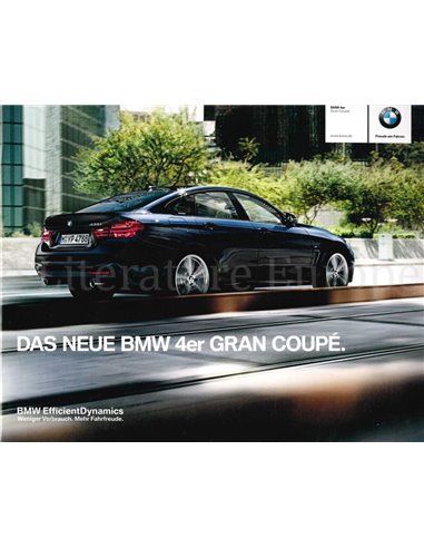 2014 BMW 4 SERIES GRAN COUPÉ BROCHURE GERMAN