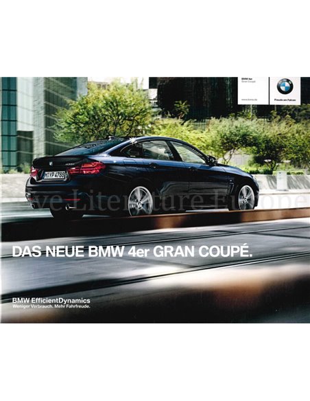 2014 BMW 4 SERIE GRAN COUPÉ BROCHURE DUITS