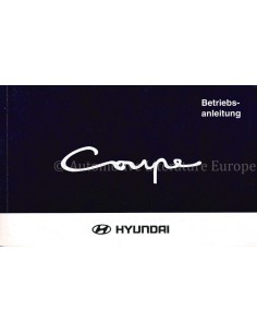 1997 HYUNDAI COUPE INSTRUCTIEBOEKJE DUITS