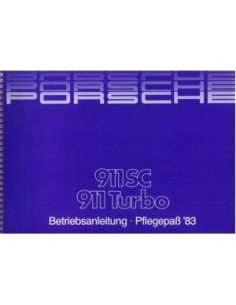 1983 PORSCHE 911 SC & TURBO INSTRUCTIEBOEKJE DUITS