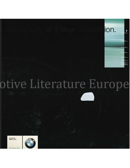 2001 BMW 7 SERIE HARDCOVER BROCHURE NEDERLANDS