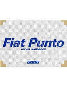 2002 FIAT PUNTO BETRIEBSANLEITUNG ENGLISCH