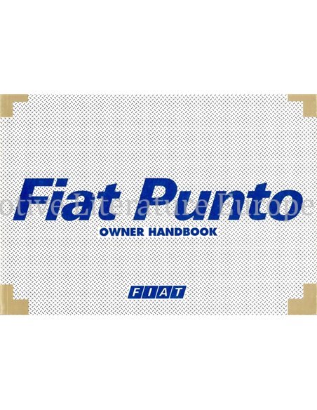 2002 FIAT PUNTO OWNERS MANUAL ENGLISH