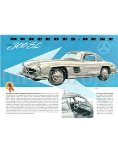1955 MERCEDES BENZ 300 SL DATENBLATT ENGLISCH