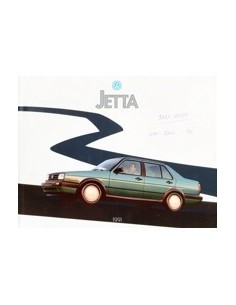 1991 VOLKSWAGEN JETTA BROCHURE ENGELS USA