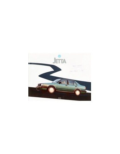 1991 VOLKSWAGEN JETTA BROCHURE ENGELS USA