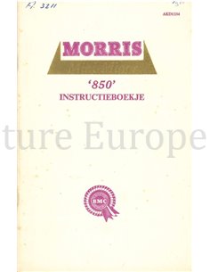 1960 MORRIS 850 BETRIEBSANLEITUNG NIEDERLÄNDISCH