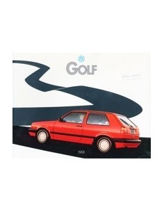 1991 VOLKSWAGEN GOLF BROCHURE ENGELS USA