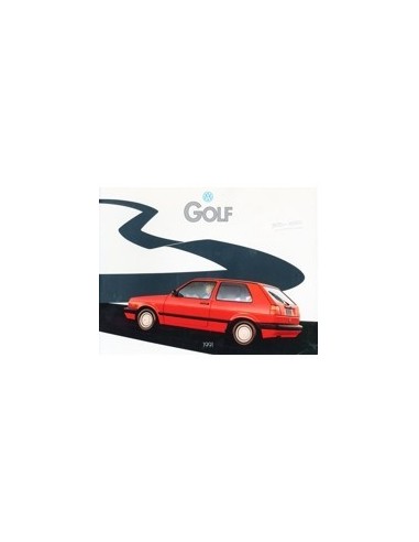 1991 VOLKSWAGEN GOLF BROCHURE ENGELS USA