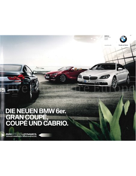 2014 BMW 6 SERIE BROCHURE DUITS