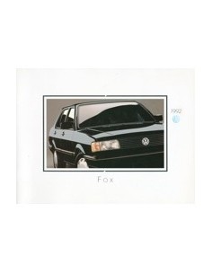 1992 VOLKSWAGEN FOX BROCHURE ENGELS USA