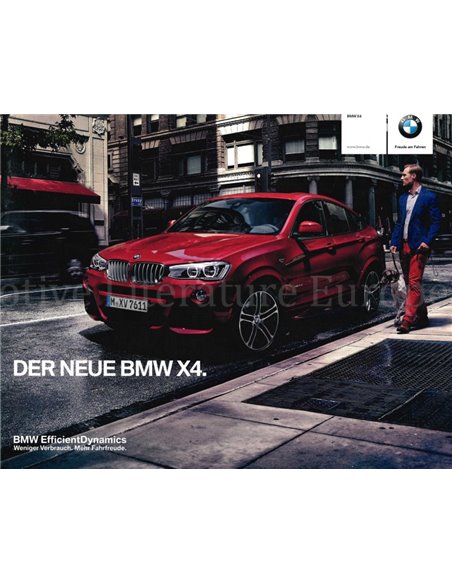 2014 BMW X4 BROCHURE GERMAN