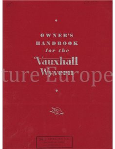 1950 VAUXHALL WYVERN OWNERS MANUAL ENGLISH