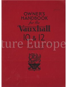 1947 VAUXHALL 10 12 BETRIEBSANLEITUNG ENGLISCH