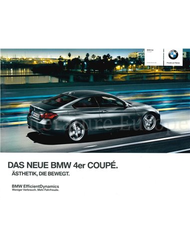 2013 BMW 4 SERIES COUPE BROCHURE GERMAN
