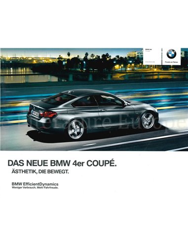 2013 BMW 4ER COUPE PROSPEKT DEUTSCH