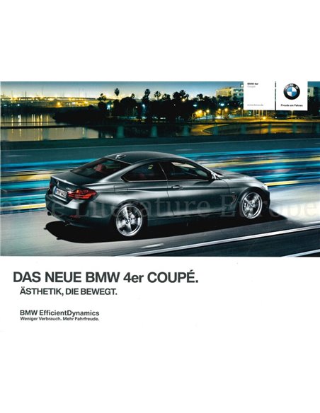 2013 BMW 4 SERIE COUPE BROCHURE DUITS