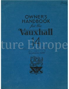 1947 VAUXHALL 14 INSTRUCTIEBOEKJE ENGELS