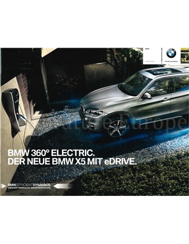 2015 BMW X5 EDRIVE BROCHURE GERMAN