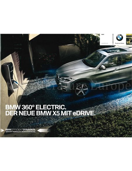 2015 BMW X5 EDRIVE BROCHURE GERMAN