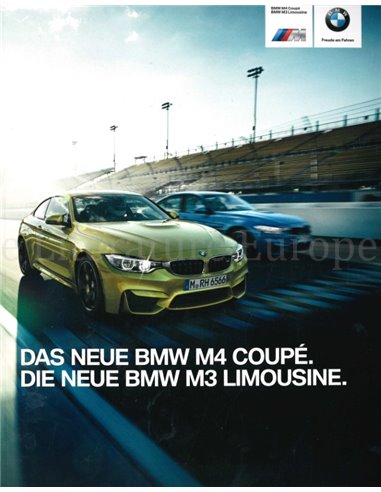 2014 BMW M4 COUPÉ M3 LIMOUSINE PROSPEKT DEUTSCH