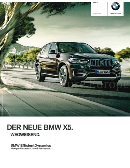 2013 BMW X5 BROCHURE DUITS