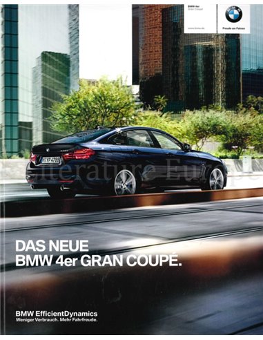 2014 BMW 4 SERIE GRAN COUPÉ BROCHURE DUITS