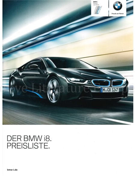 2014 BMW I8 HARDBACK BROCHURE GERMAN