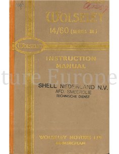1948 WOLSELEY 14 60 OWNERS MANUAL ENGLISH